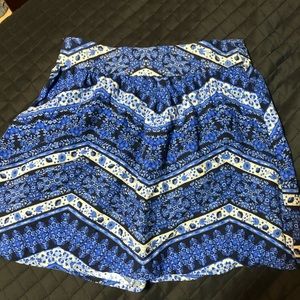 floral forever 21 skirt